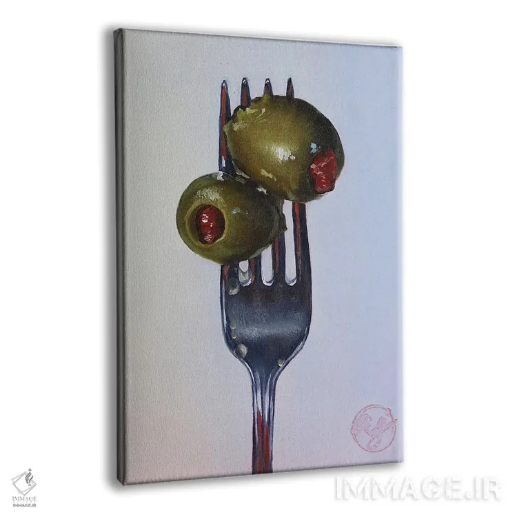 تابلو چنگال را فرو کن اثر ابرا جانسون - نمای پرسپکتیو محصول