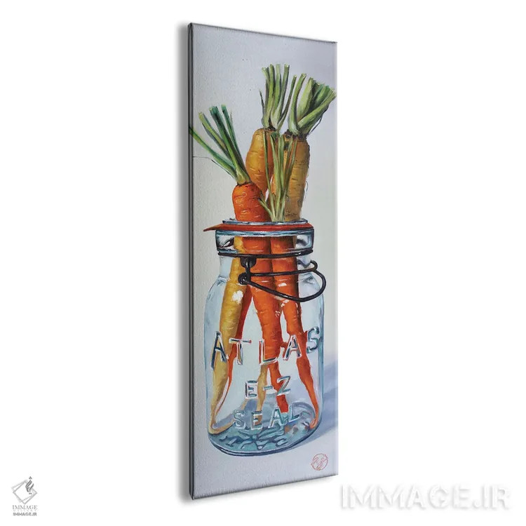 تابلو خوراک خرگوش اثر ابرا جانسون - نمای پرسپکتیو محصول