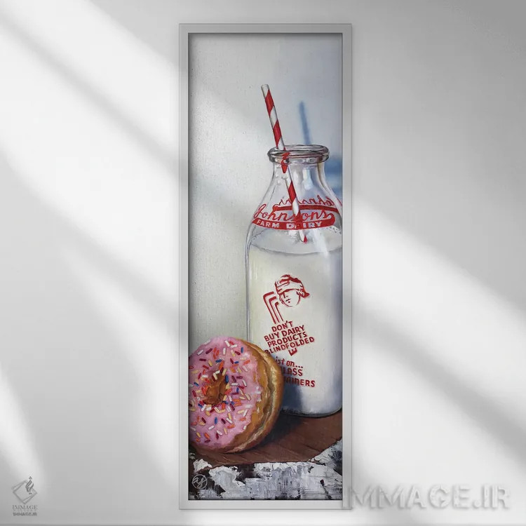 تابلو لبنیات را چشمبسته نخر! اثر ابرا جانسون - نمای قابدار سفید