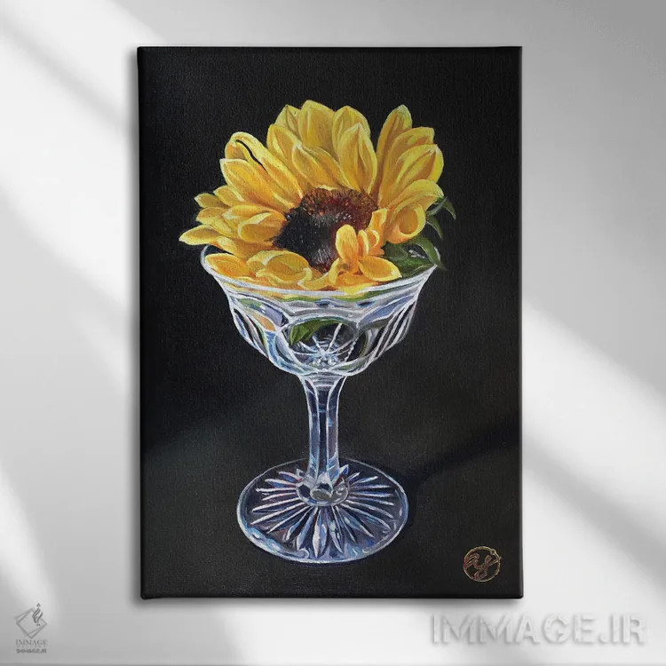تابلو کوکتل تابستانی اثر ابرا جانسون - نمای روبهرو روی دیوار