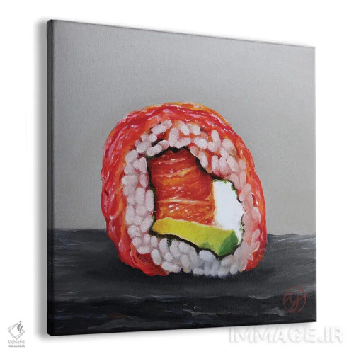 تابلو سوشی ۱ اثر ابرا جانسون - نمای پرسپکتیو محصول