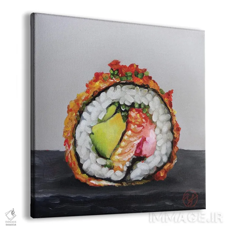 تابلو سوشی ۲ اثر ابرا جانسون - نمای پرسپکتیو محصول