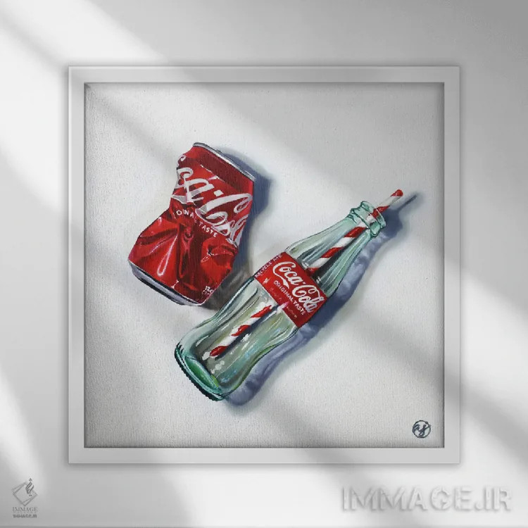 تابلو بازیافت در استودیو اثر ابرا جانسون - نمای قابدار سفید