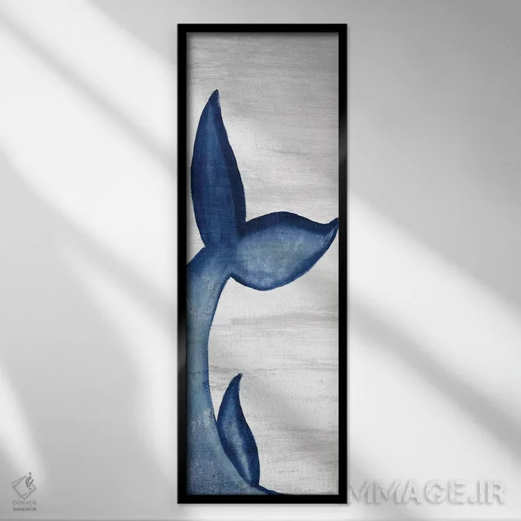 تابلو دم نهنگها I اثر آن بیلی - نمای قابدار مشکی