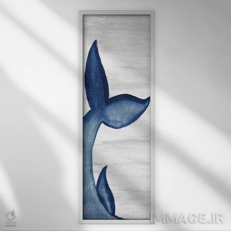 تابلو دم نهنگها I اثر آن بیلی - نمای قابدار سفید