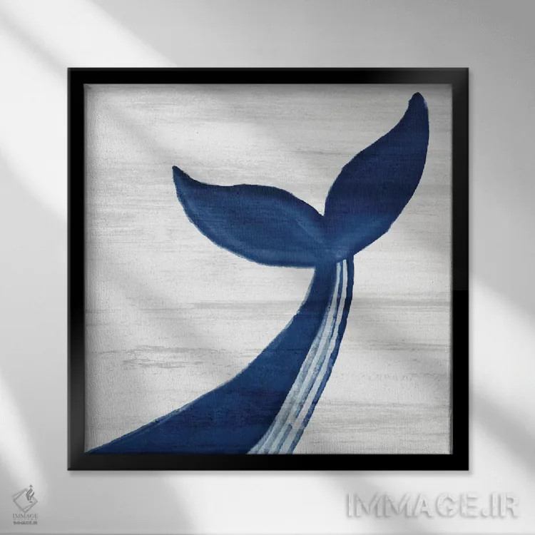 تابلو دم نهنگها II اثر آن بیلی - نمای قابدار مشکی