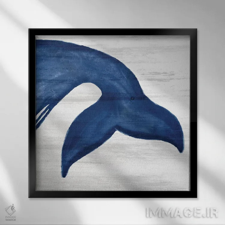 تابلو دم نهنگها III اثر آن بیلی - نمای قابدار مشکی