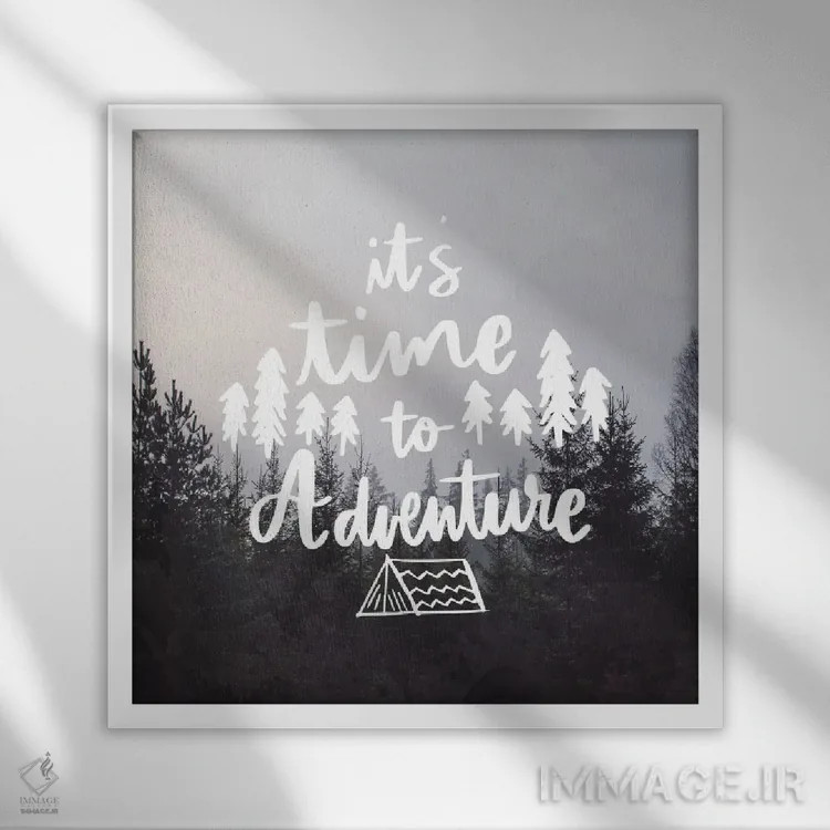 تابلو زمان ماجراجویی (انیمیشن) اثر آن بیلی - نمای قابدار سفید