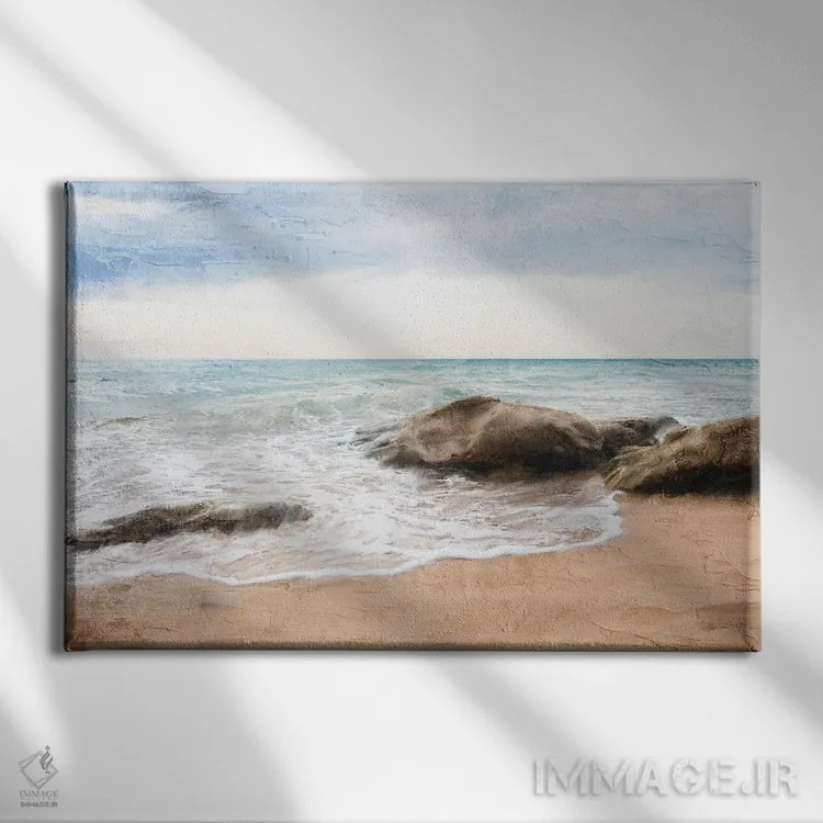 تابلو ساحل شمالی اثر آن بیلی - نمای روبهرو روی دیوار