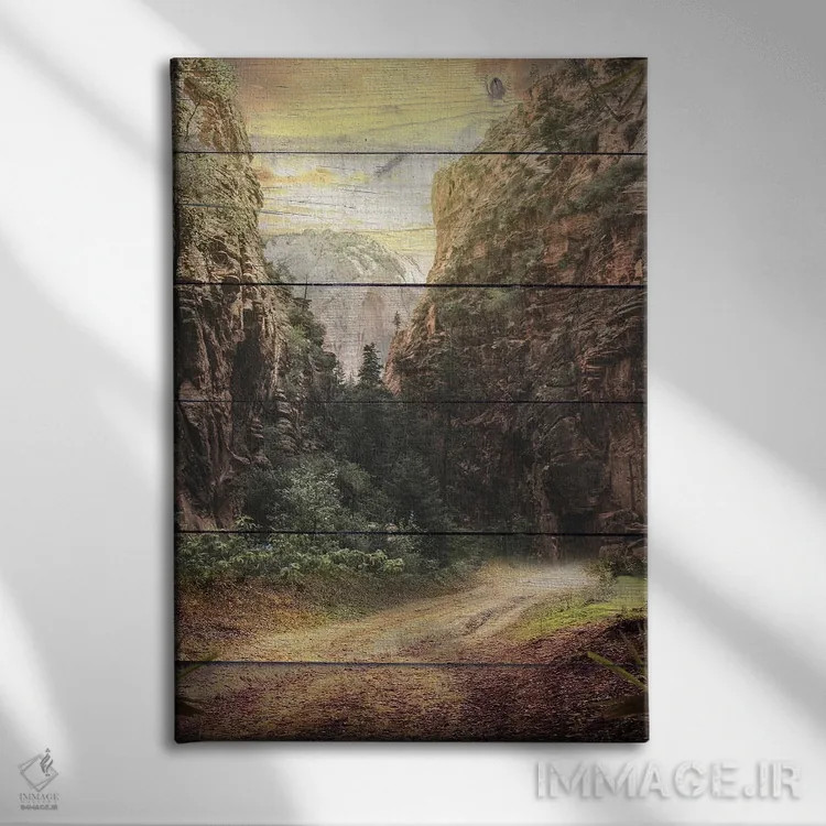 تابلو جهان اثر آن بیلی - نمای روبهرو روی دیوار