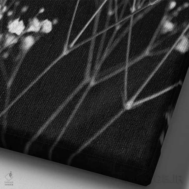 تابلو ظریف I اثر آن بیلی - نمای نزدیک بافت بوم