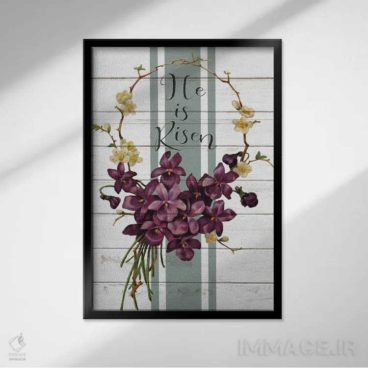 تابلو عید پاک کلاسیک IV اثر آن بیلی - نمای قابدار مشکی