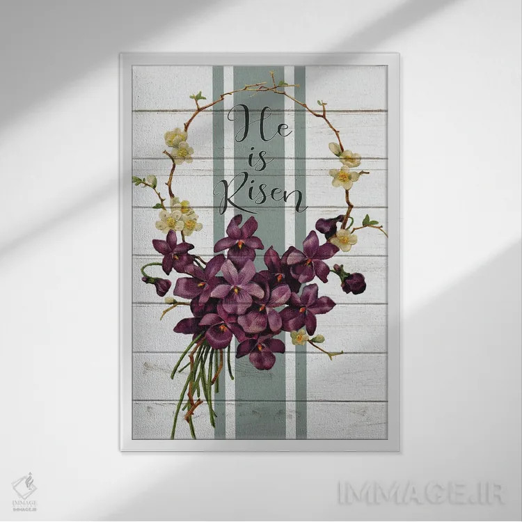 تابلو عید پاک کلاسیک IV اثر آن بیلی - نمای قابدار سفید