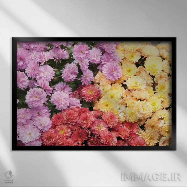 تابلو دریای داوودیها I اثر هنر آنیتا و بلا - نمای قابدار مشکی