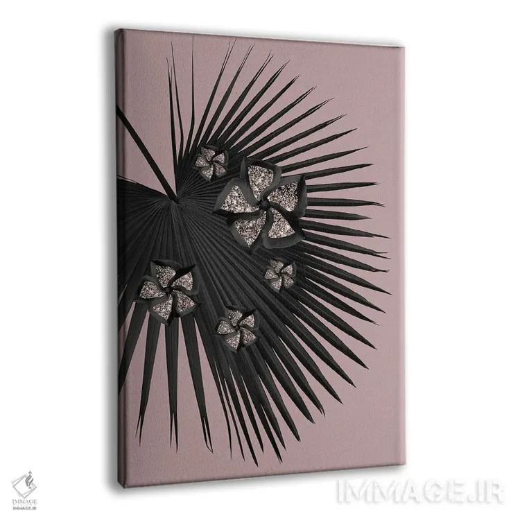 تابلو درخت بادبزنی با گل و درخشش چشمگیر III اثر هنر آنیتا و بلا - نمای پرسپکتیو محصول