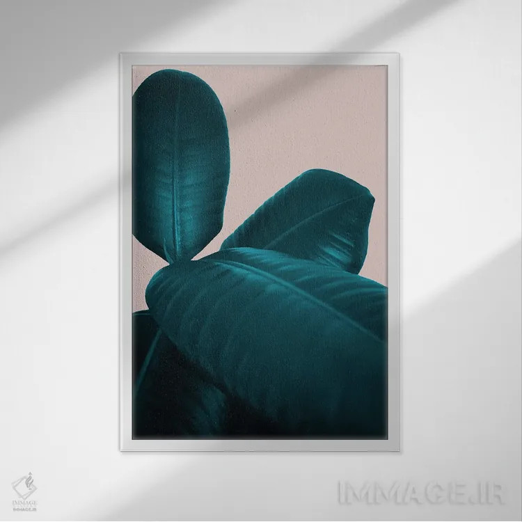 تابلو فیکوس الاستیکا IV اثر هنر آنیتا و بلا - نمای قابدار سفید