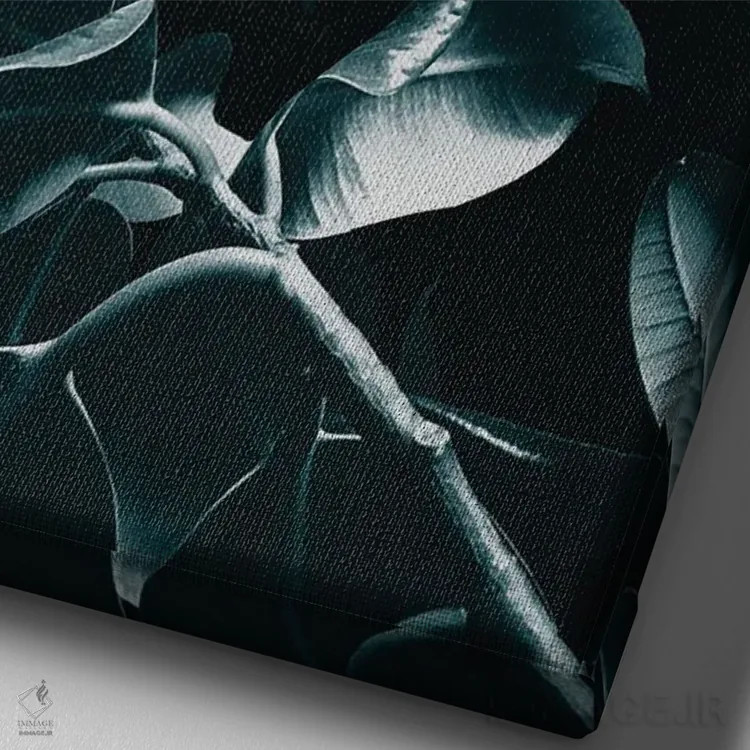 تابلو فیکوس الاستیکا بهشتی I اثر هنر آنیتا و بلا - نمای نزدیک بافت بوم