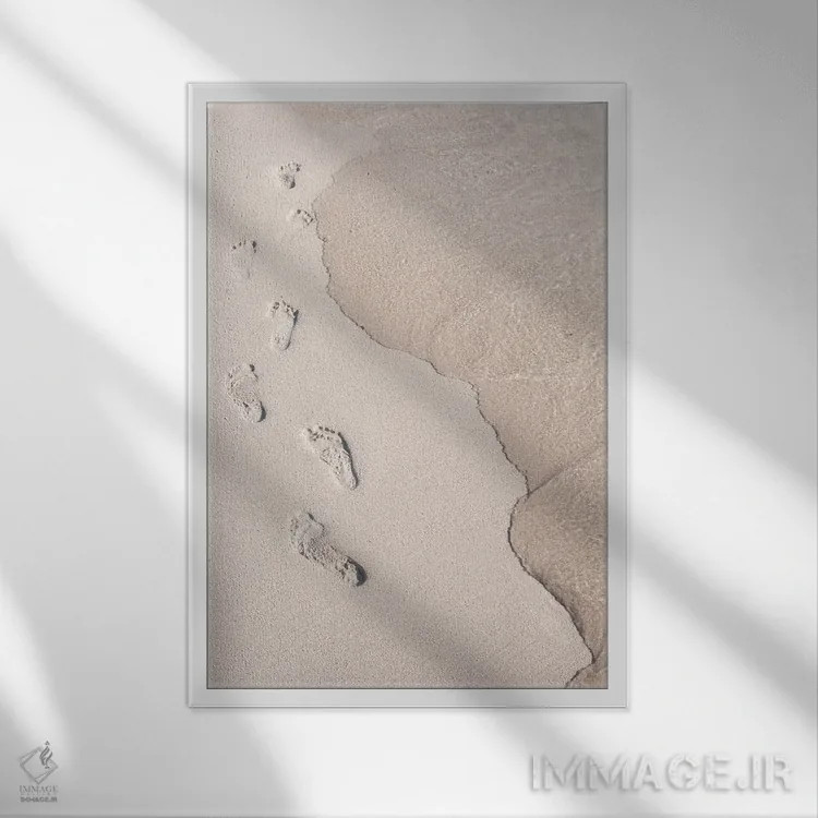 تابلو مرا دنبال کن I اثر هنر آنیتا و بلا - نمای قابدار سفید