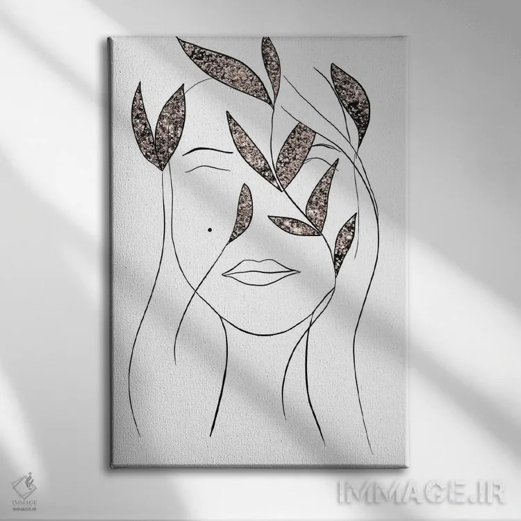 تابلو بانوی درخشان II (درخشش مصنوعی) اثر هنر آنیتا و بلا - نمای روبهرو روی دیوار