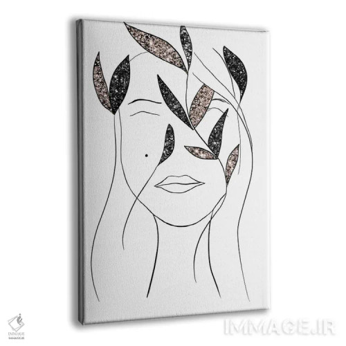 تابلو بانوی درخشان III (درخشش مصنوعی) اثر هنر آنیتا و بلا - نمای پرسپکتیو محصول