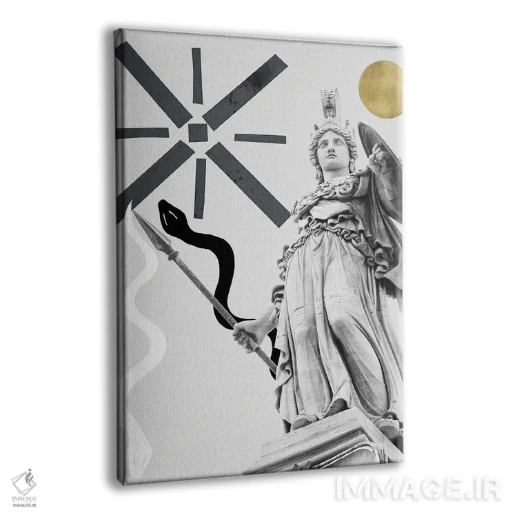 تابلو الهه آتنا با زیبایی I اثر هنر آنیتا و بلا - نمای پرسپکتیو محصول