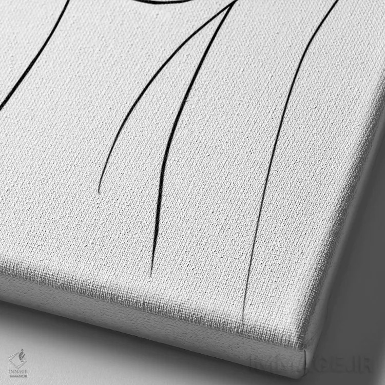 تابلو بانوی درخشان III (درخشش مصنوعی) اثر هنر آنیتا و بلا - نمای نزدیک بافت بوم