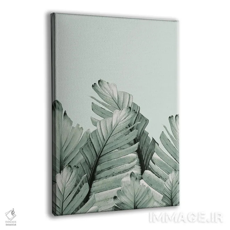 تابلو رویای برگ موز سبز III اثر هنر آنیتا و بلا - نمای پرسپکتیو محصول
