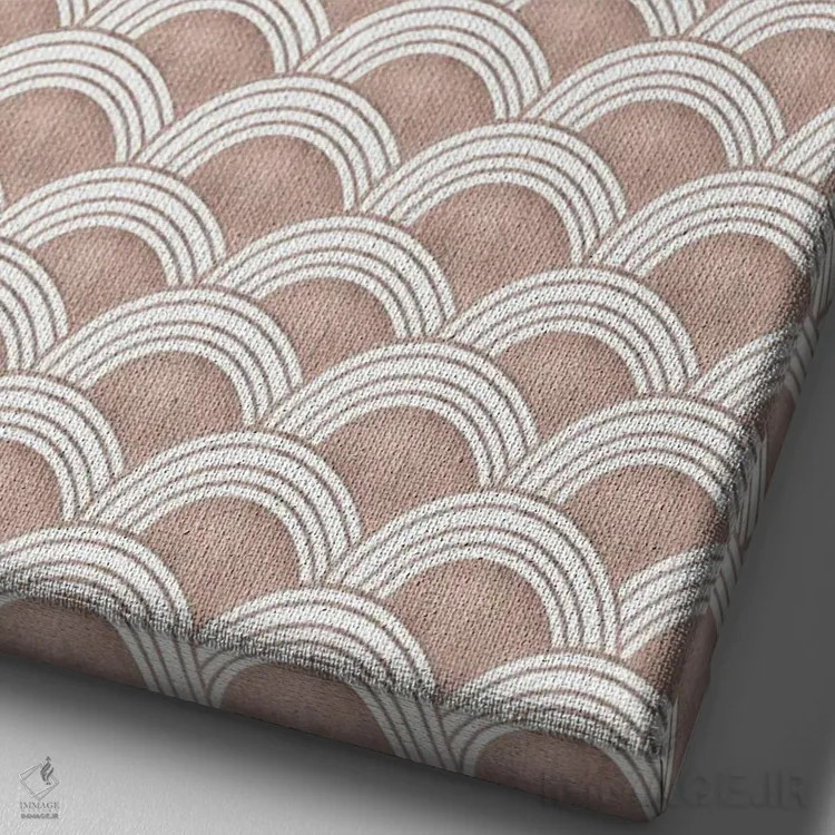 تابلو موج ژاپنی با درخشش رزگلد I اثر هنر آنیتا و بلا - نمای نزدیک بافت بوم