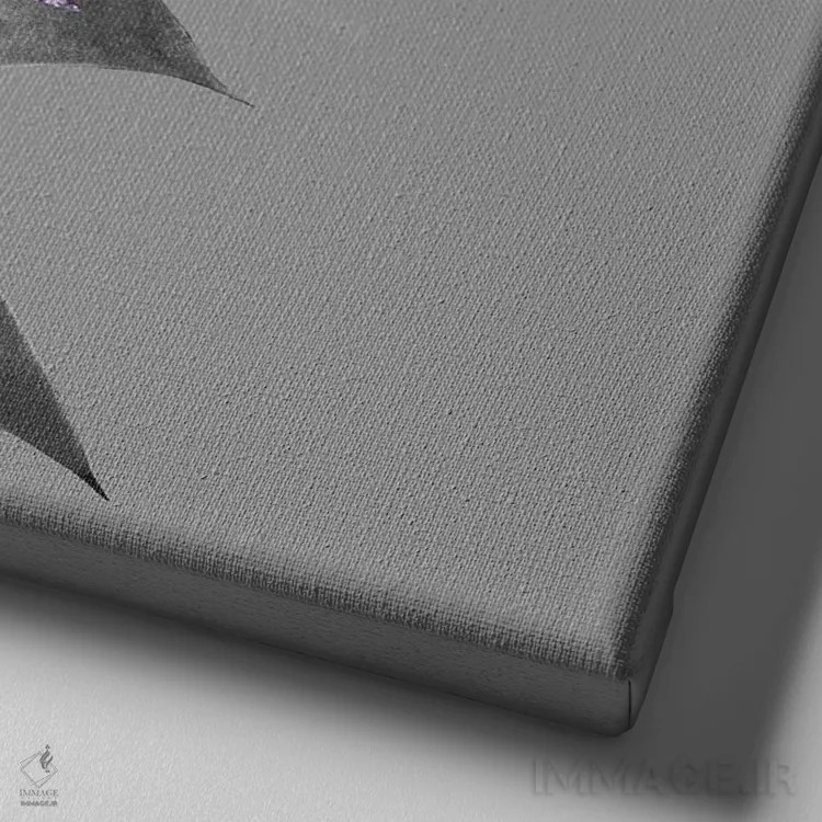 تابلو آگاو درخشان پرزرقوبرق IV اثر هنر آنیتا و بلا - نمای نزدیک بافت بوم