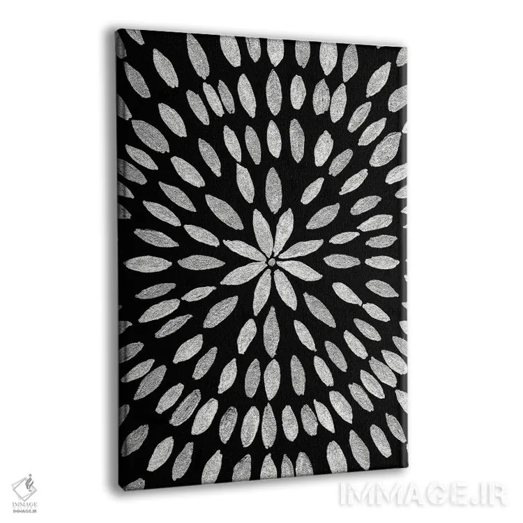 تابلو گل ماندالا X اثر هنر آنیتا و بلا - نمای پرسپکتیو محصول