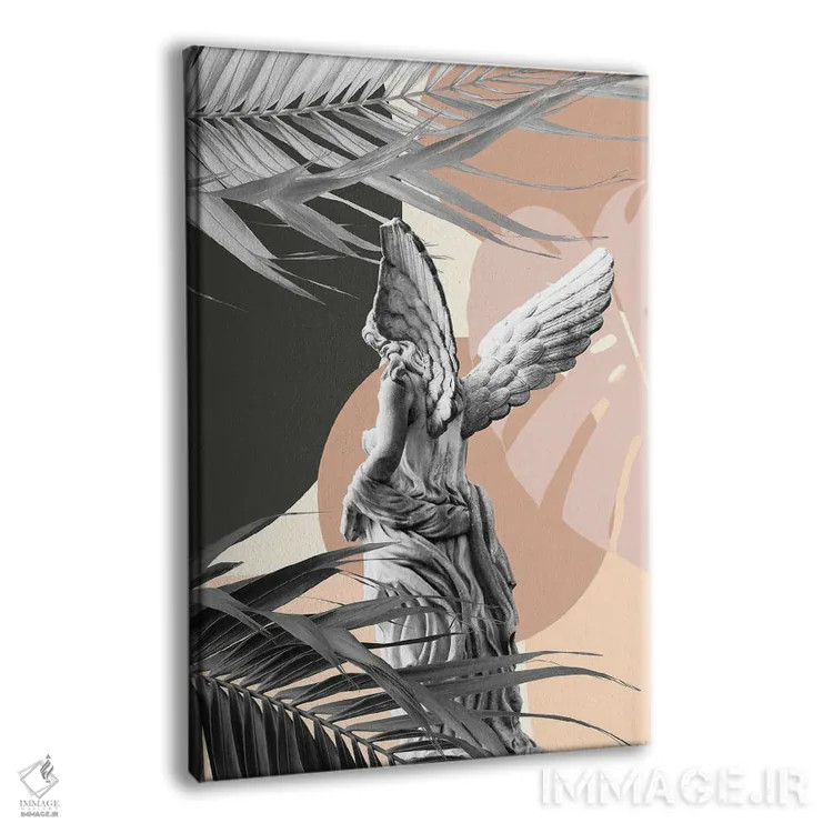 تابلو فرشته مرمری انتزاعی با ظرافت I اثر هنر آنیتا و بلا - نمای پرسپکتیو محصول