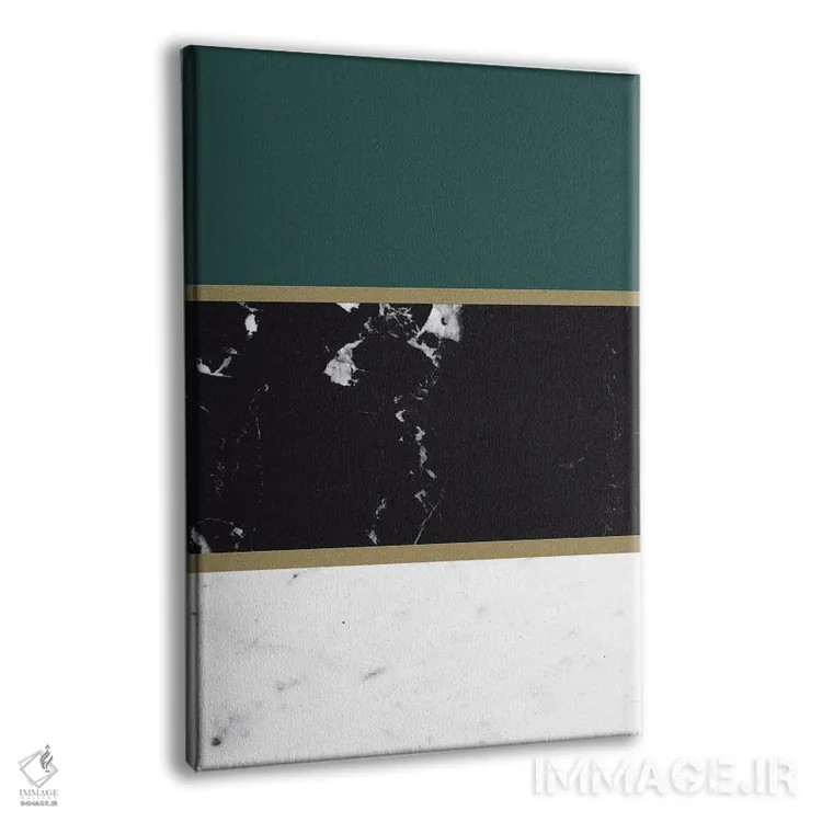 تابلو راهراه ترکیبی مرمر IV اثر هنر آنیتا و بلا - نمای پرسپکتیو محصول