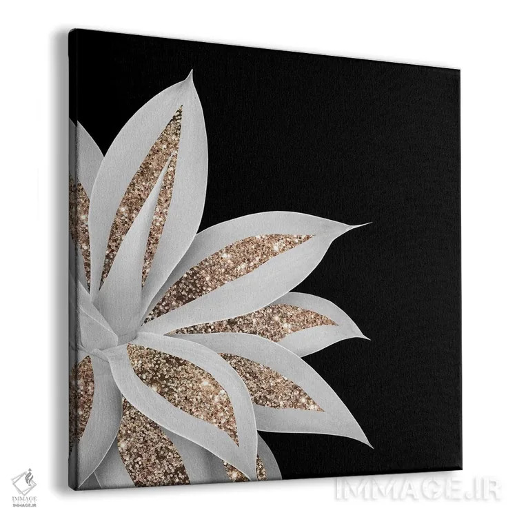 تابلو آگاو با ظرافت و درخشش پرزرقوبرق VI اثر هنر آنیتا و بلا - نمای پرسپکتیو محصول
