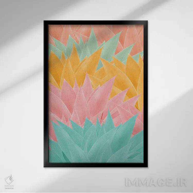 تابلو رویای تابستانی آگاو I اثر هنر آنیتا و بلا - نمای قابدار مشکی