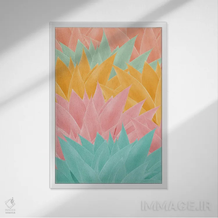 تابلو رویای تابستانی آگاو I اثر هنر آنیتا و بلا - نمای قابدار سفید