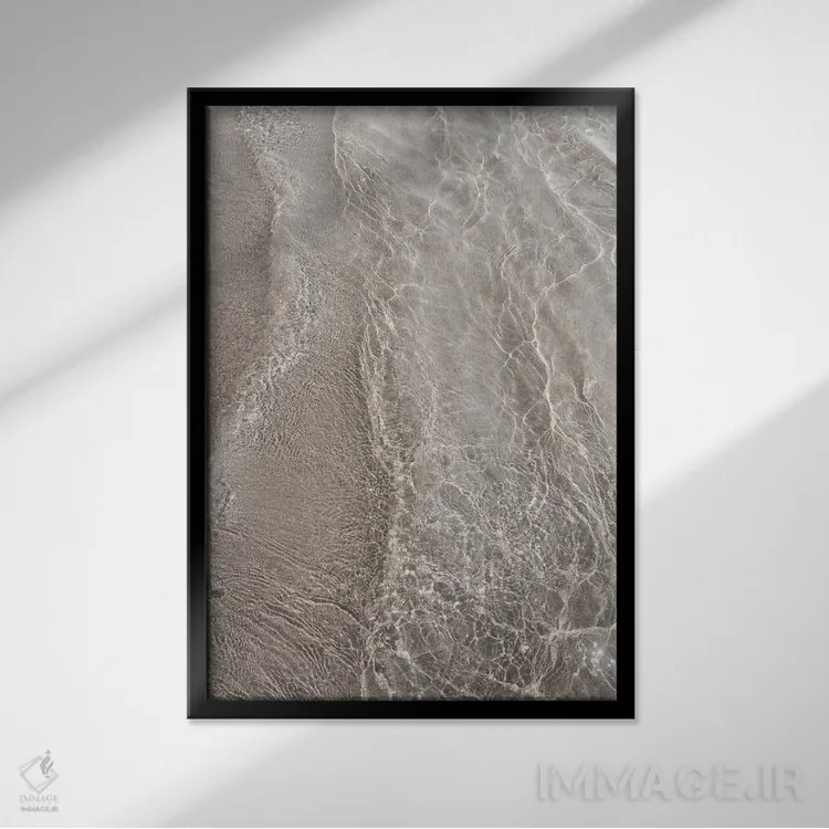 تابلو رویای اقیانوس خنثی I اثر هنر آنیتا و بلا - نمای قابدار مشکی