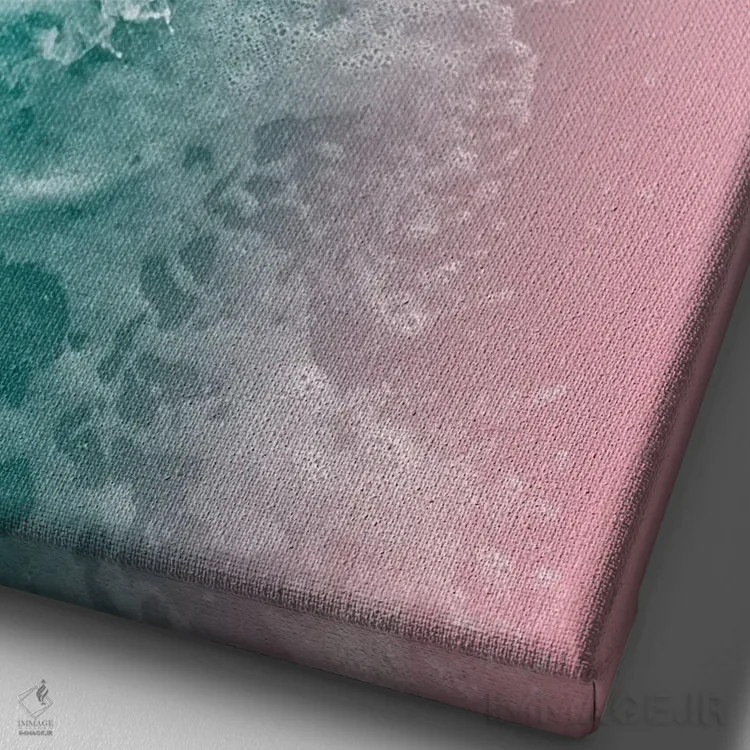 تابلو زیبایی اقیانوس I اثر هنر آنیتا و بلا - نمای نزدیک بافت بوم