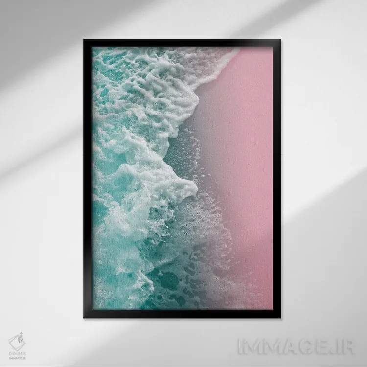 تابلو زیبایی اقیانوس I اثر هنر آنیتا و بلا - نمای قابدار مشکی