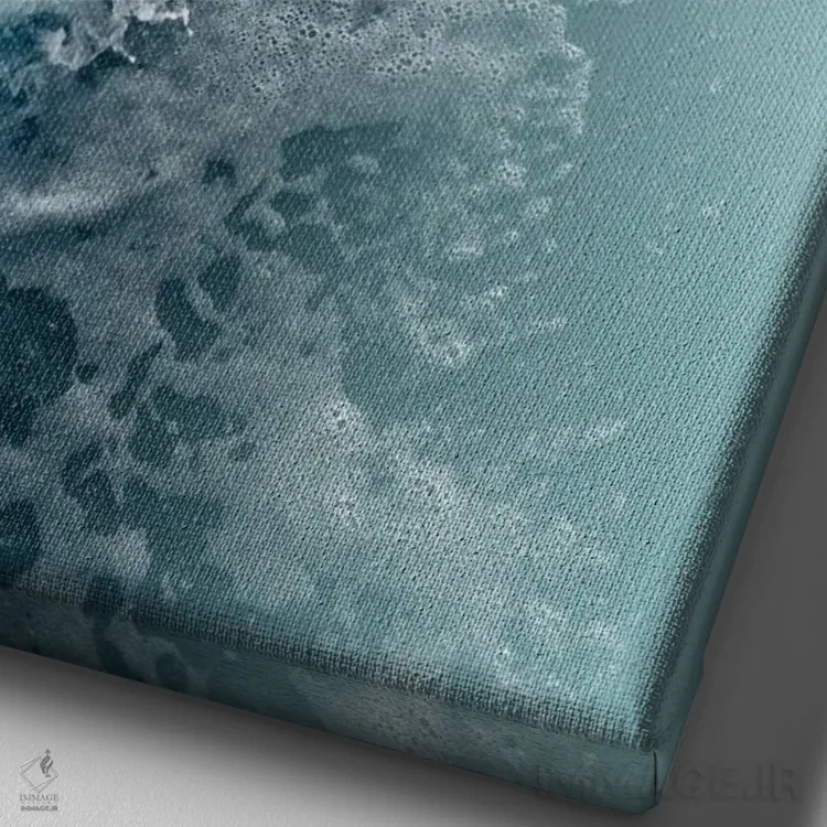 تابلو زیبایی اقیانوس II اثر هنر آنیتا و بلا - نمای نزدیک بافت بوم