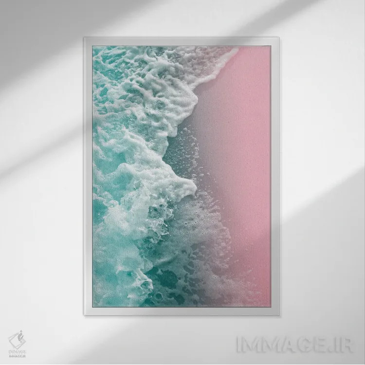 تابلو زیبایی اقیانوس I اثر هنر آنیتا و بلا - نمای قابدار سفید