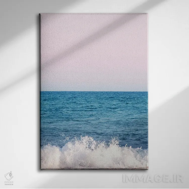 تابلو رویای موج اقیانوس I اثر هنر آنیتا و بلا - نمای روبهرو روی دیوار