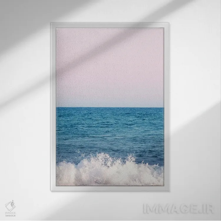 تابلو رویای موج اقیانوس I اثر هنر آنیتا و بلا - نمای قابدار سفید
