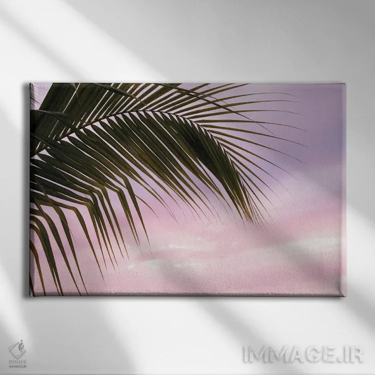 تابلو رویای برگ نخل I اثر هنر آنیتا و بلا - نمای روبهرو روی دیوار