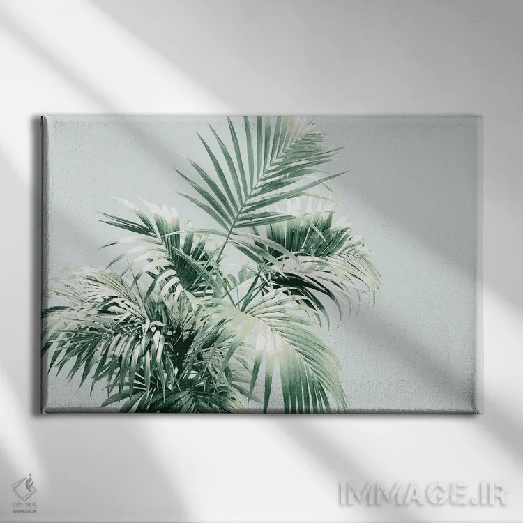 تابلو حس برگ نخل I اثر هنر آنیتا و بلا - نمای روبهرو روی دیوار