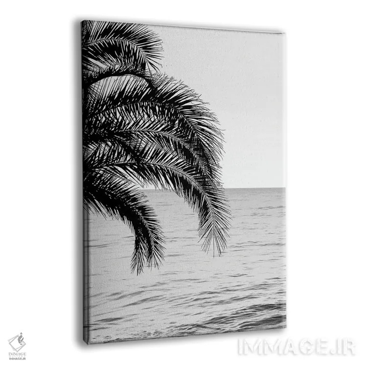 تابلو رویای اقیانوس و نخل IV اثر هنر آنیتا و بلا - نمای پرسپکتیو محصول