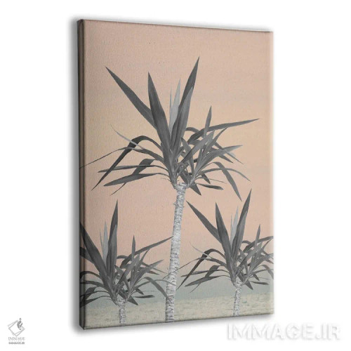 تابلو نخلهای کالیفرنیا با حس پاستلی تابستانی I اثر هنر آنیتا و بلا - نمای پرسپکتیو محصول