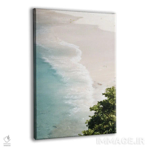 تابلو آرامش اقیانوس پاستلی II اثر هنر آنیتا و بلا - نمای پرسپکتیو محصول
