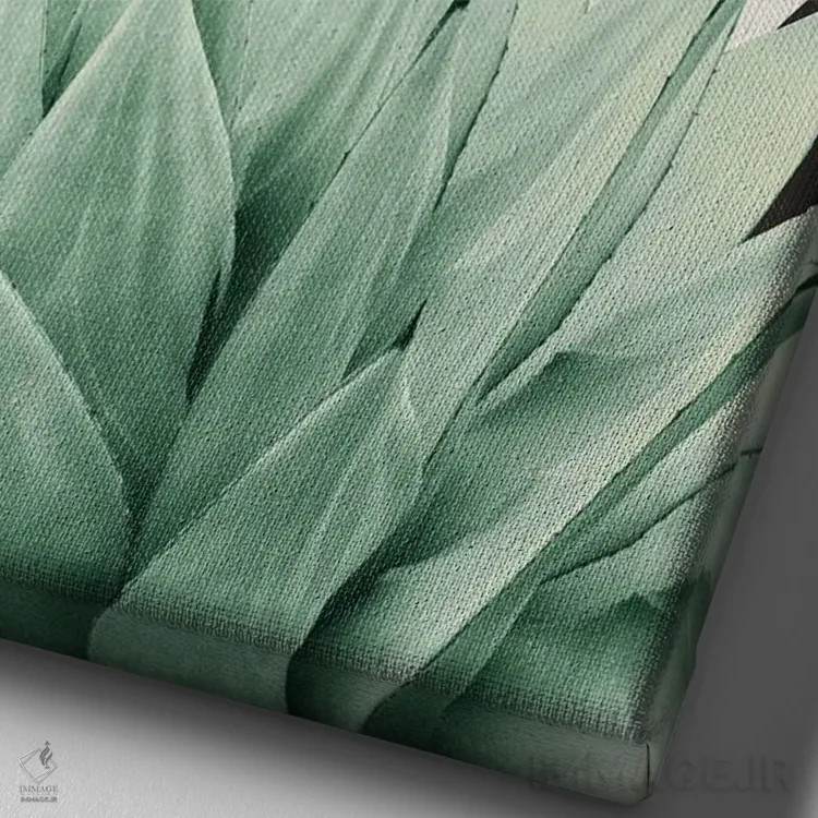 تابلو آگاو انتزاعی پرزرقوبرق IV اثر هنر آنیتا و بلا - نمای نزدیک بافت بوم