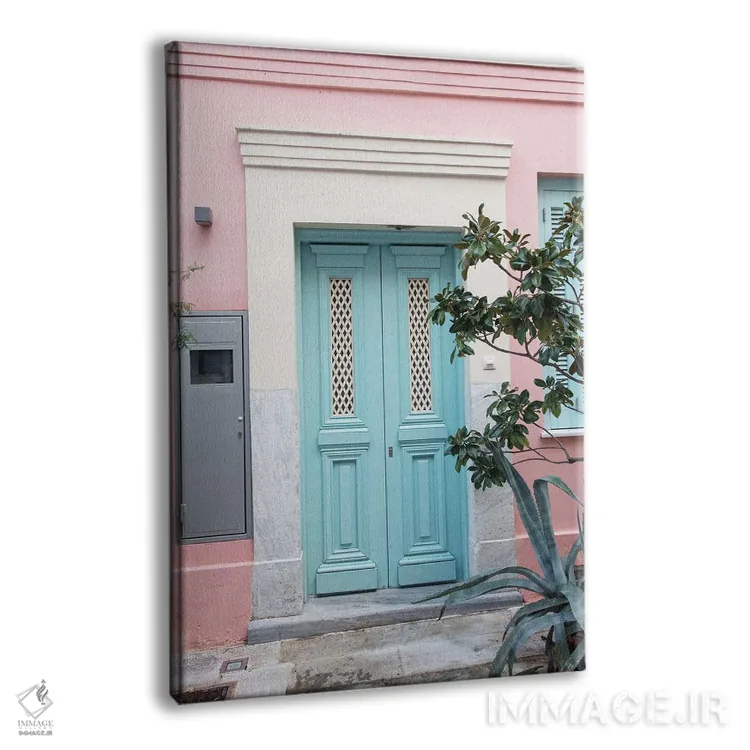 تابلو خانهٔ صورتی در آتن I اثر هنر آنیتا و بلا - نمای پرسپکتیو محصول