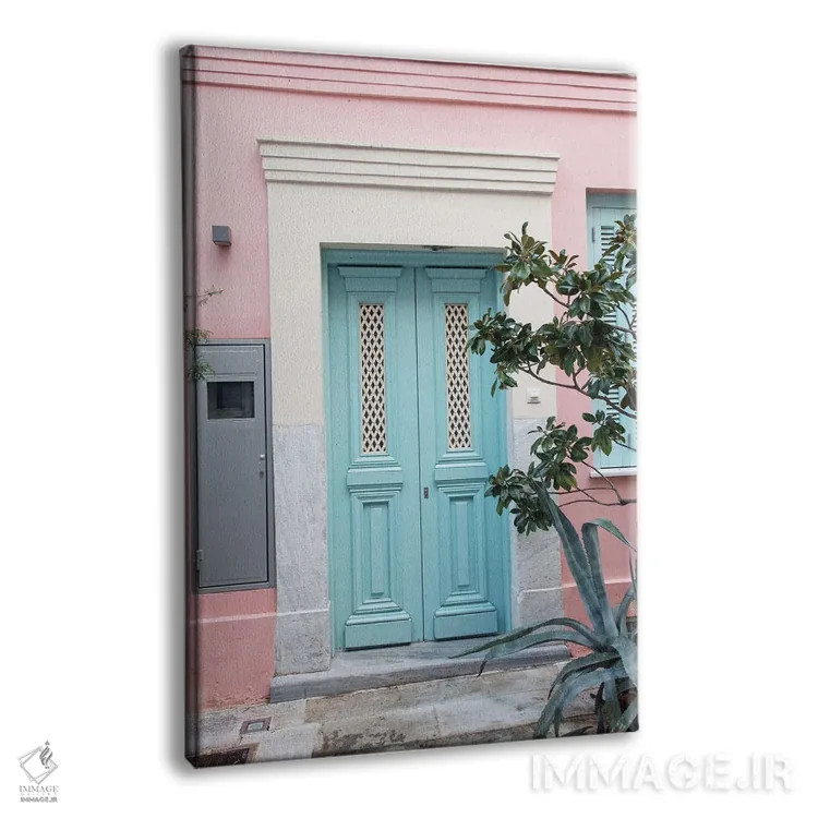 تابلو خانهٔ صورتی در آتن I اثر هنر آنیتا و بلا - نمای پرسپکتیو محصول